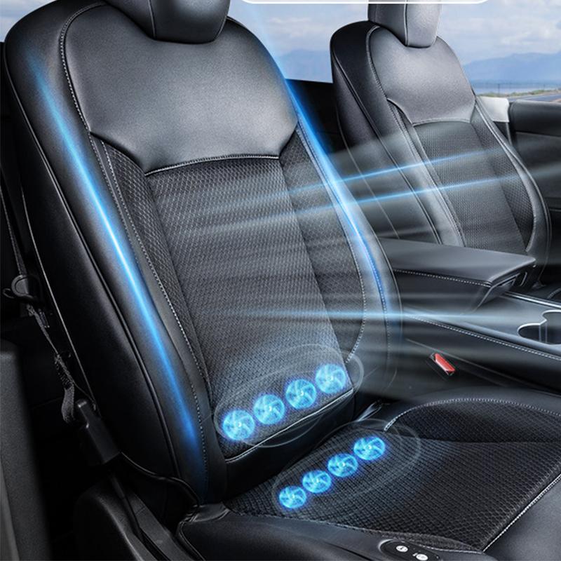 For Tesla Model 3Y Ventilated Heated Seat Cushion Summer Cooling Winter Heating Seat Backrest Ventilated Mad Automotive Interior