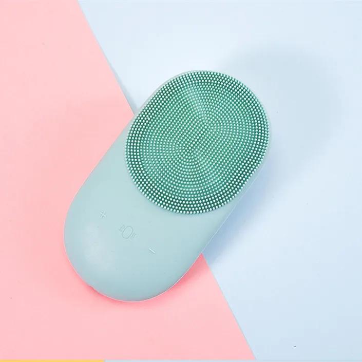 Electric Facial Cleansing Brush Silicone Sonic Face Cleaner Deep Pore Cleaning Powered Facial Cleansing Brush Usb Recharge