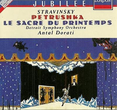CD STRAVINSKY, DORATI; DETROIT SYMPHON - Petrouchka / Rite of Spring 4177582 London Records 1988 US Classical Used