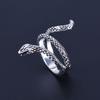 Men's Punk Snake Ring - Silver Plated Alloy Animal Design
