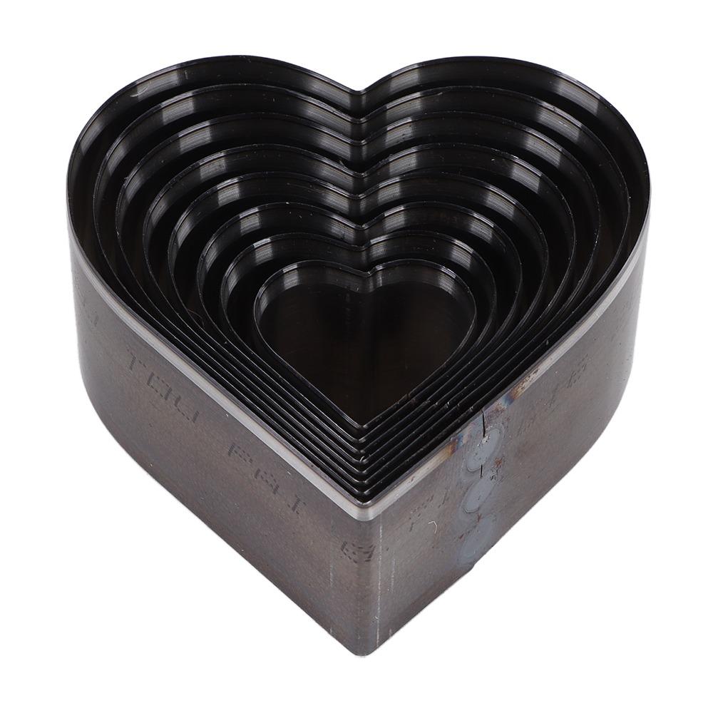 8PCS Heart Shapes Heart Shape Punching Tool Hollow Punch Set for Leatherwork, Fabric, Foam