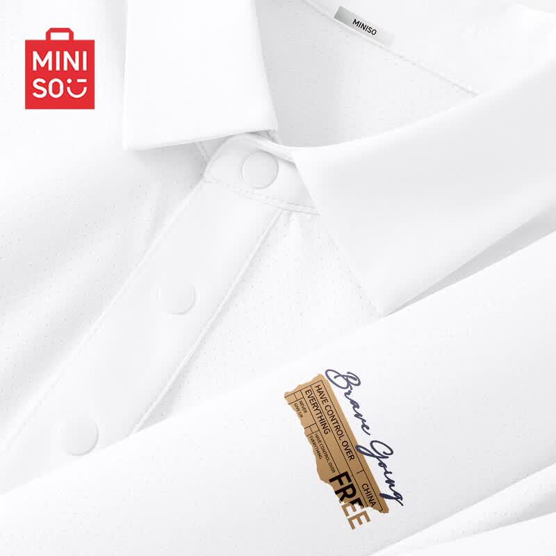 

MINISO Men s Sun Protection Quick-Dry Mesh Polo Shirt 3XL