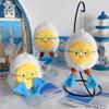 Cute Diving Suit Egg Plush Toy With Pp Cotton Filling For Kids Party Favors