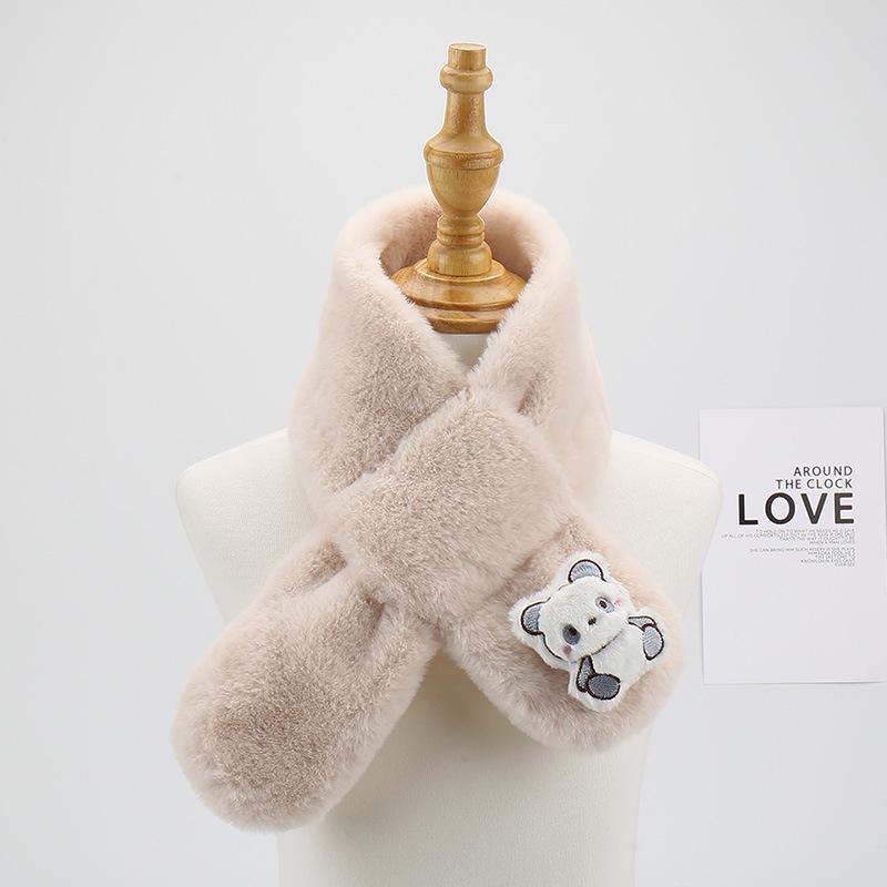 Plüsch-Cartoon-Schal für Kinder: Gemütlicher Nackenschal für Jungen und Mädchen