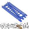 Nut   Thrd Gauge Checker M3 To M22   and #4 To 3/4   Sizes   and Nut Identifier Gauge