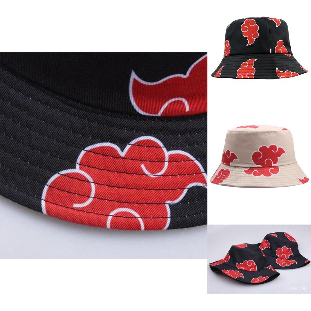 Stylish Naruto Cap Akatsuki Bucket Beach Hat For Men And Women With Sunscreen Protection