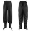Pantaloni da Pirata per Ragazzi Medievali con Fascia alla Caviglia Costume Rinascimentale Vichingo Pantaloni Halloween Gotico Outfit a Strisce