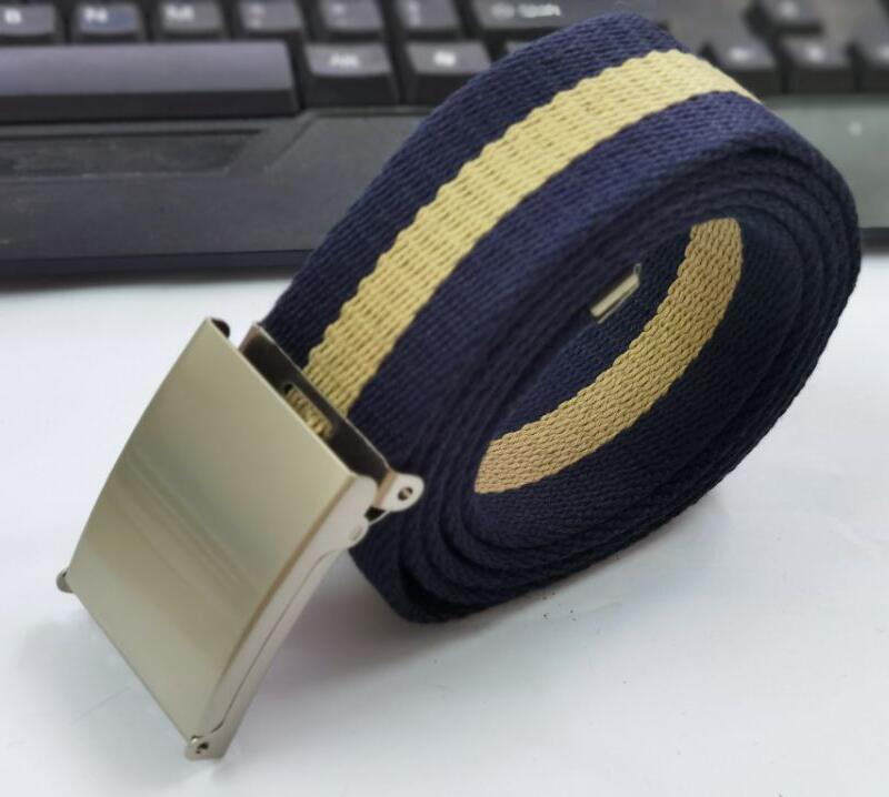 Fashion New Unisex Trousers Belts Canvas Belt Metal Buckle Men Women Boys Jeans Belts Candy Colors Top Quality Luxury Belts