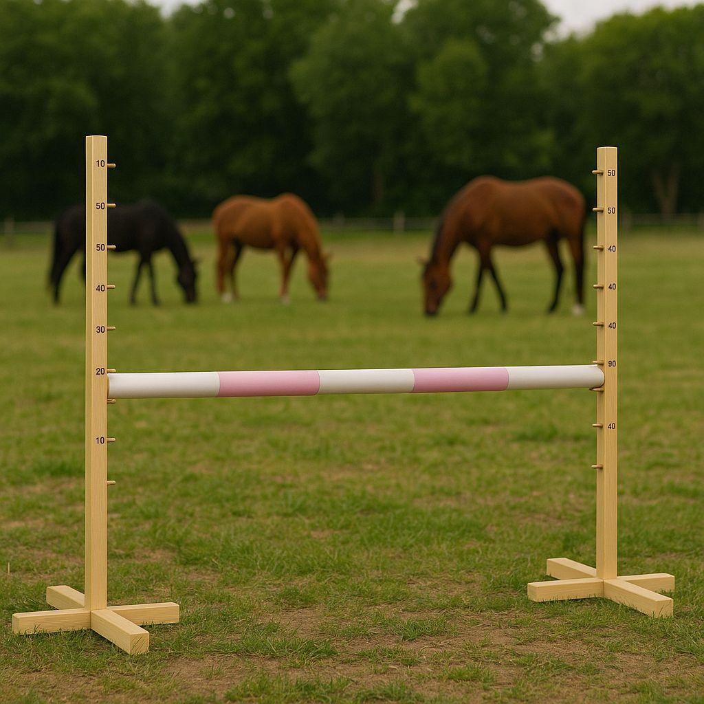 Skoková překážka pro Hobby Horse 120 cm, Světle růžová tyč