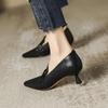 2025 new small versatile skirt comfortable and comfortable temperament medium mouth thin heel women
