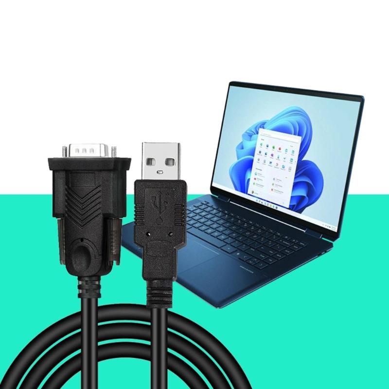 USB zu RS232 Seriell 9-Pin Stecker Adapterkabel Anschluss Datenkabel für Elektronisches Gerät Kamera Desktop Laptop Drucker