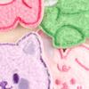 Embroidery sticker Embroidery label Cartoon plush animal patch sticker Hand account DIY accessories Self-adhesive cloth sticker