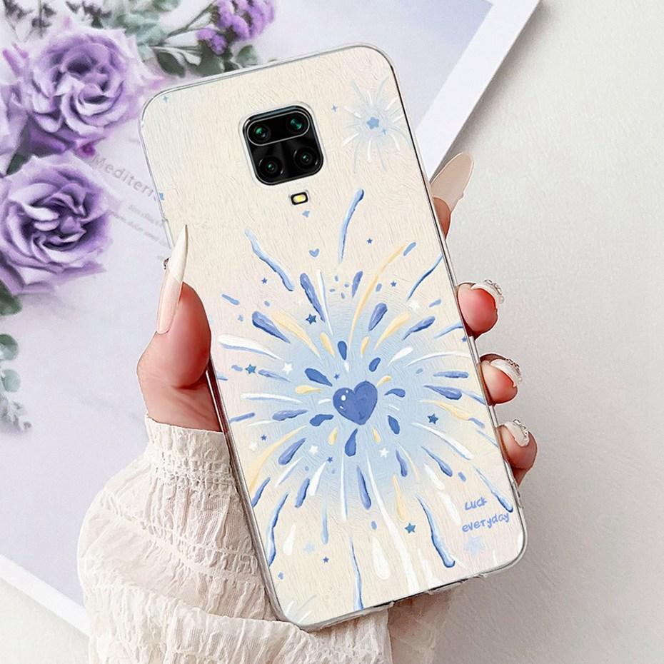 Cute Painting Phone Case For Xiaomi Redmi Note 9 Pro 9s Soft Silicone TPU Back Cover For Redmi Note9 9Pro 9S Cases Bumpers