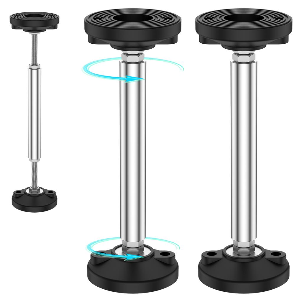 2Pcs Telescopic Support Rod Stainless Steel Cabinet Adjustable Support Pole 300kg Weight Capacity High Hardness Sink Support