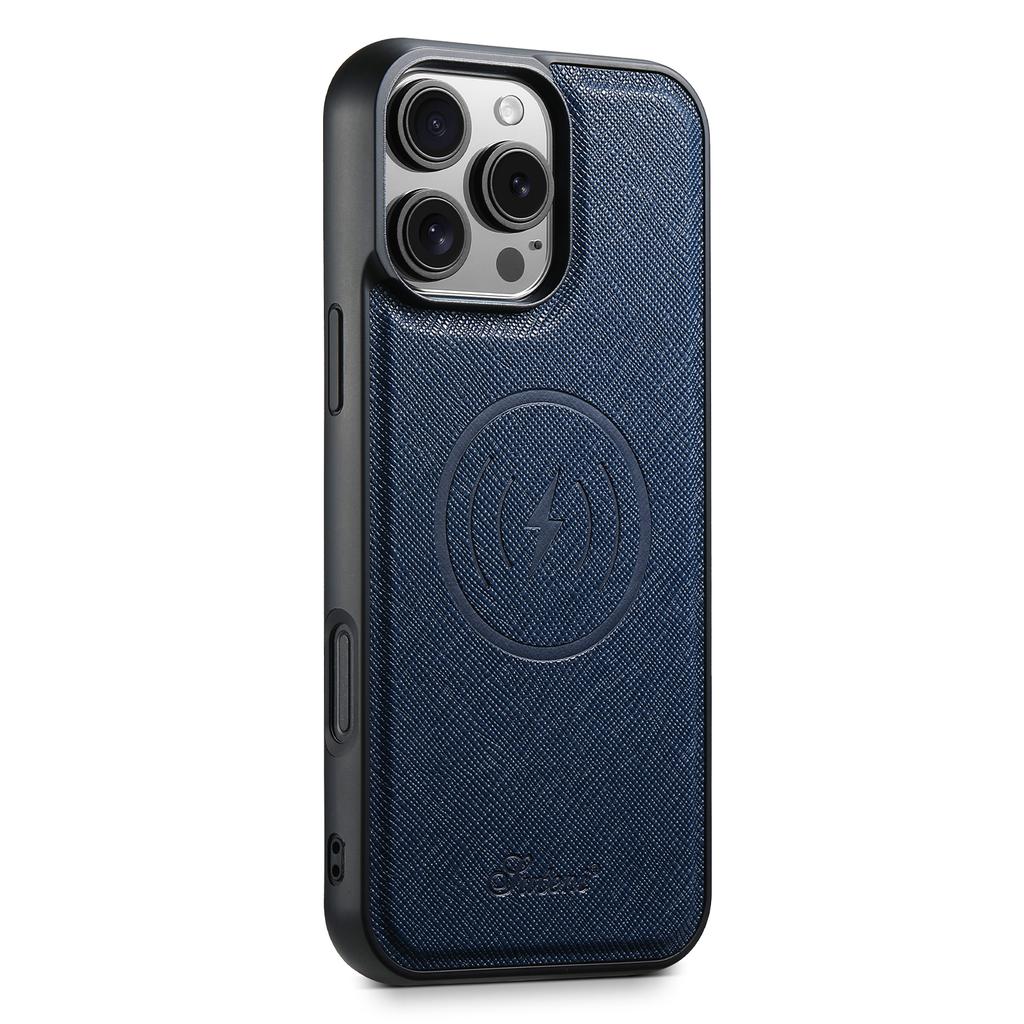 Wireless Charging Phone Case Luxury PU Leather Magnet for IPhone 17 Pro Max 16 Plus 15 14 13 12