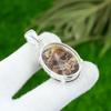 Womens Day Deal 925 Silver Natural Coconut Jasper Art Deco Birthday Boho Pendant