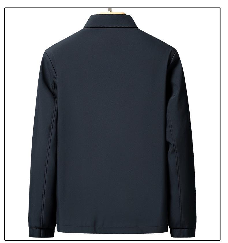 Woodpecker 2025 Dad Outerwear Set: Men's Spring and Autumn Jacket for Middle-Aged and Elderly