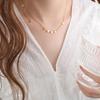 French Retro Star Tassel Pendant Necklace: Women's Titanium Steel Clavicle Chain Jewelry.