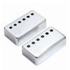 Electric Guitar Pickup Cover - 6-Hole LP in Gold/Silver