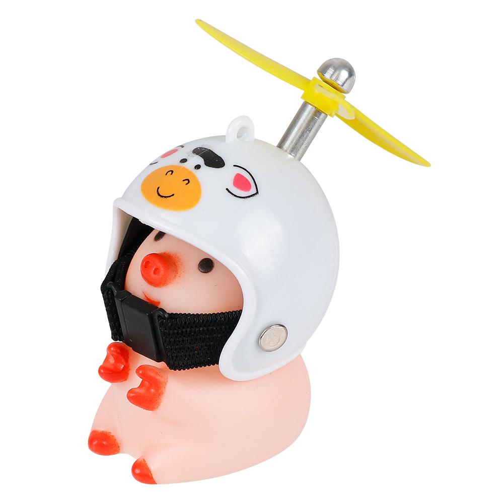 Cute Little Yellow Duck Car Interior Accessories Mtb Bike Cycling Motorcycle Helmet Riding Auto For VW Bmw Benz Tesla Parts