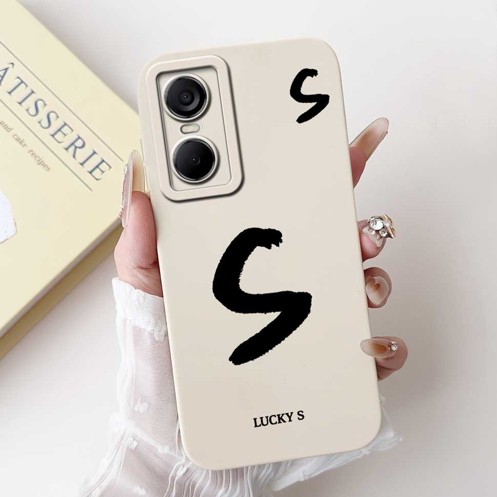 Luckly Letters Cover For Tecno Pop 6 Pro Case 2022 Silicone Soft TPU Phone Case For Tecno Pop6 Pop 6 Pro Bumper 6.6"