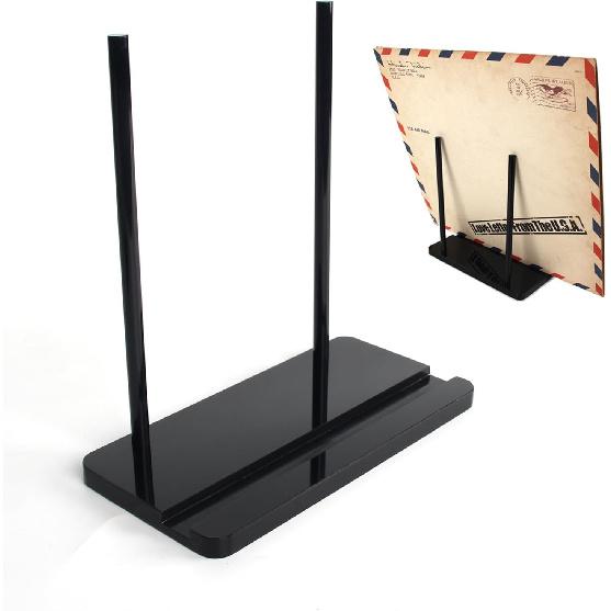 WANLIAN Vinyl Records Display Stand, Tabletop Vinyl Record Holder, Now Playing Vinyl Record Stand Record Display Holder for Albums Party Tabletop