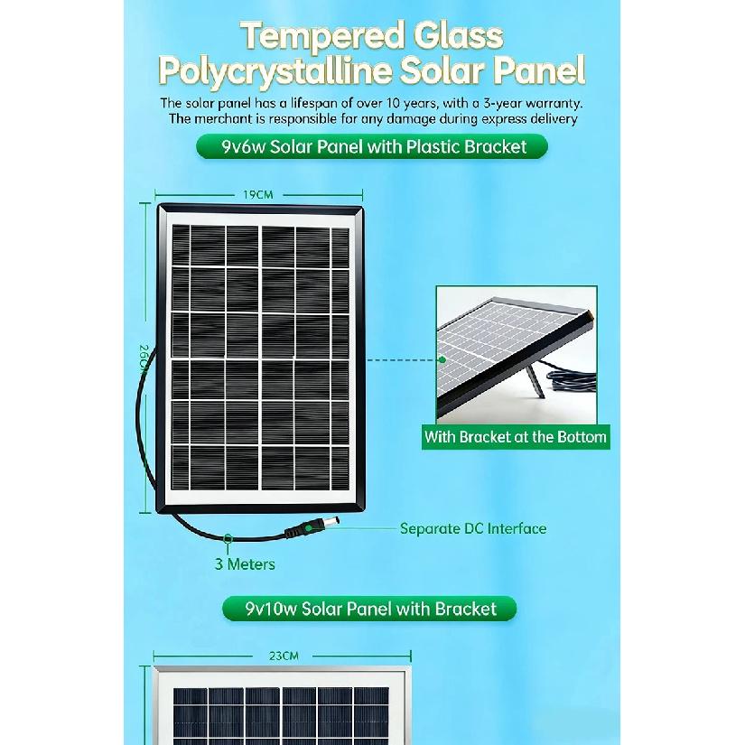 Fish Pond Solar Oxygen Booster Pump Outdoor Charging Oxygen Pump for Outdoor Garden Fish Tank Pond Small Oxygen Booster Machine