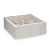 Dry pool 110x110x40 Corduroy Beige 600 balls: pearl, pink light pearl, light gold