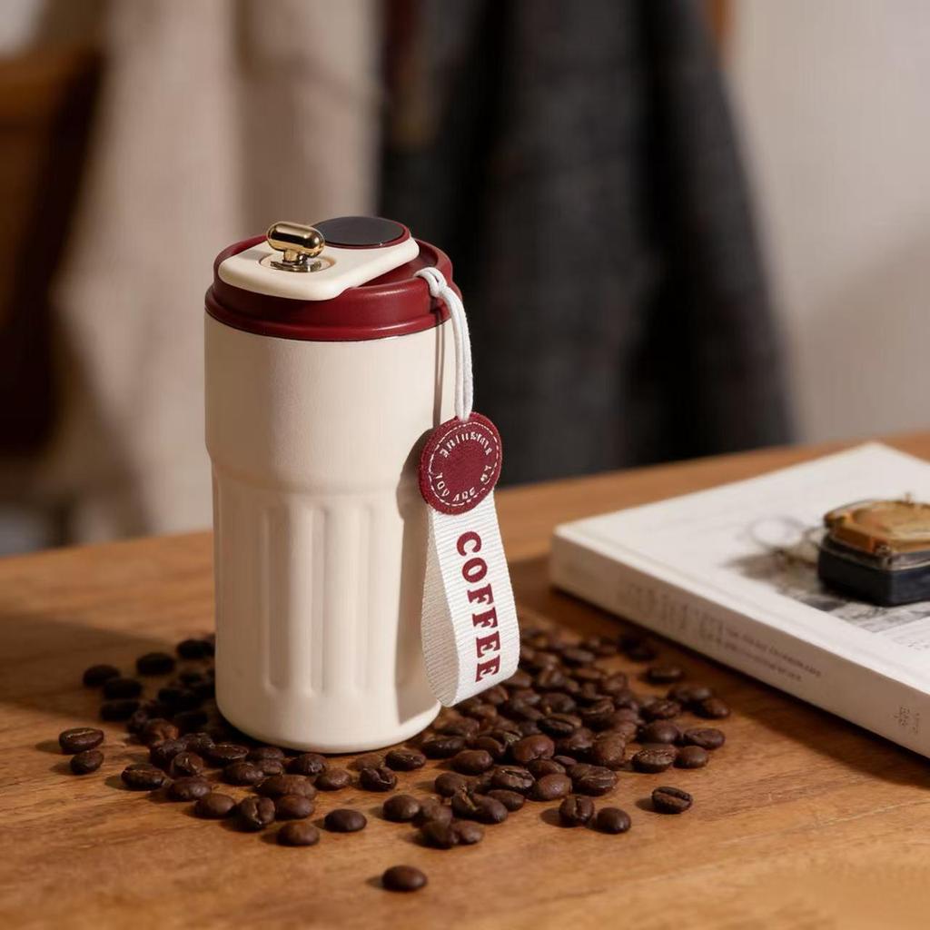 316 Edelstahl Smarte Isolierte Tragbare Trinkbecher mit Trageseil