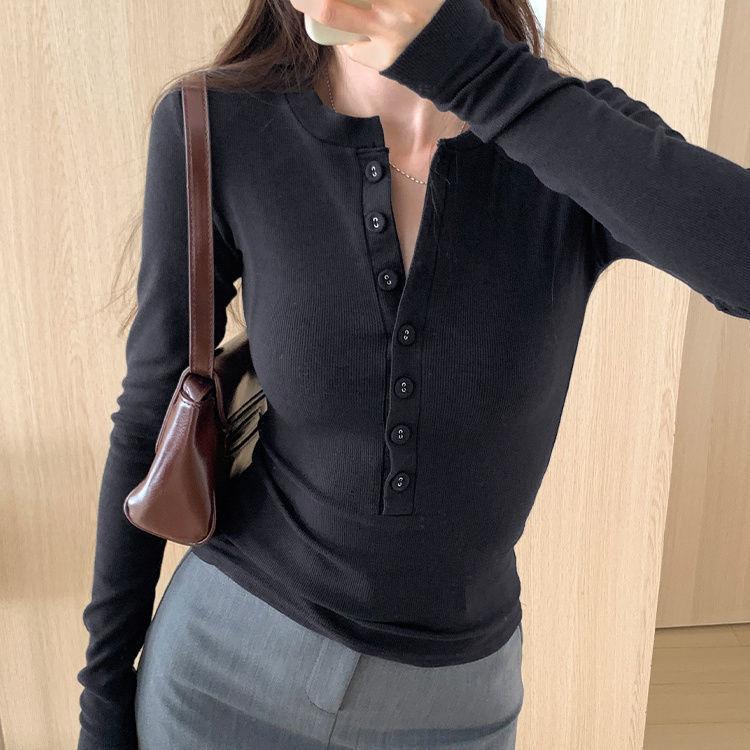 Undercoat for Women Long Sleeved T-shirt for Inner Lining