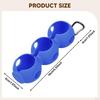 Golf Ball Holder Carrier Lightweight with Hook Holds 3 Balls Sleeve Bag for Training Recreation