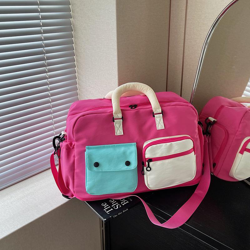 Korean Style Travel Bag - Large Capacity, Dry & Wet Separation, Ins Yoga & Swimming Storage for Short Trips