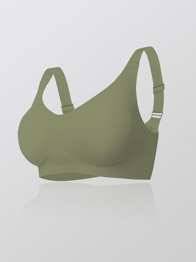 Seamless Wireless Women's Underwear with Removable Pads, European and American Sizes