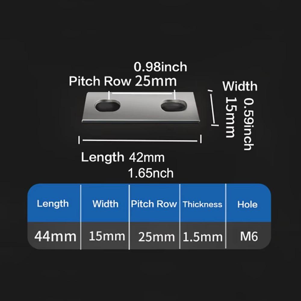 M6 Battery Busbar Flat Copper Busbar New Bus Bars Connector  Lifepo4 Cell Lithium