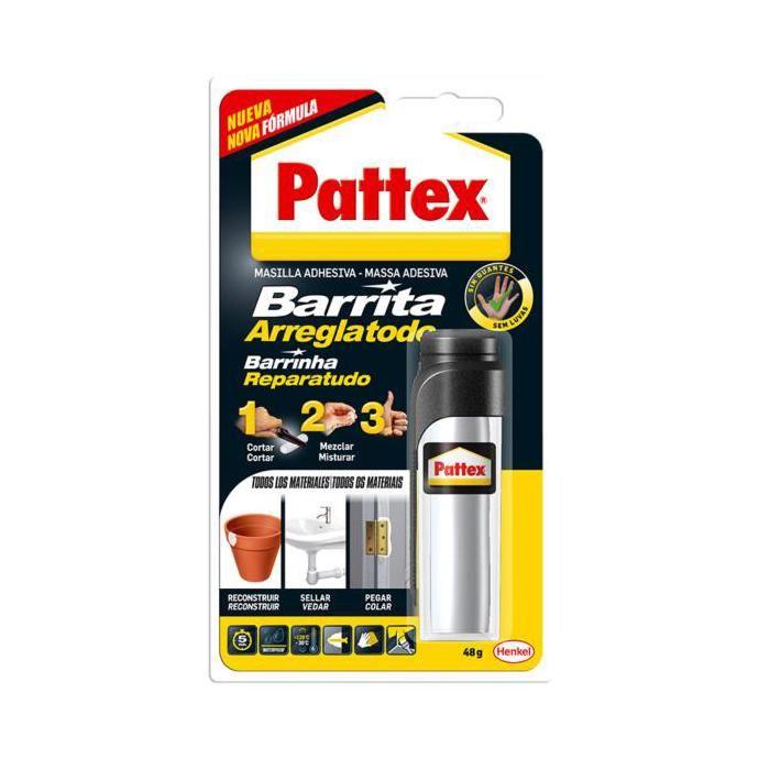 Colle - Pattex - BARRITA ARREGLATODO - 48 G - Blanc - Epoxy Bi-composante