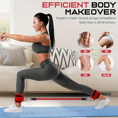 1Set Ankle Resistance Bands, Ankle Bands For Working Out With Cuffs, Resistance Bands For Leg & Butt Training, Ankle Straps