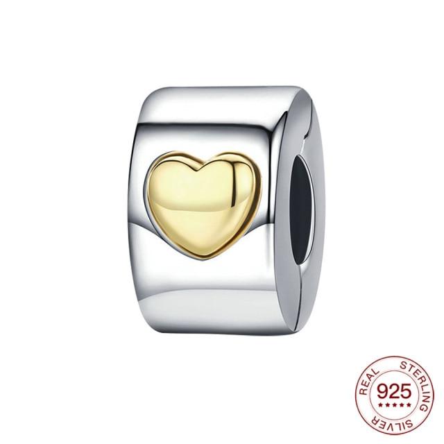 

Очаровательное двухцветное обручальное кольцо из серебра 925 пробы, подвеска для оригинального ожерелья Panjia, женское модное ювелирное изделие, подарок