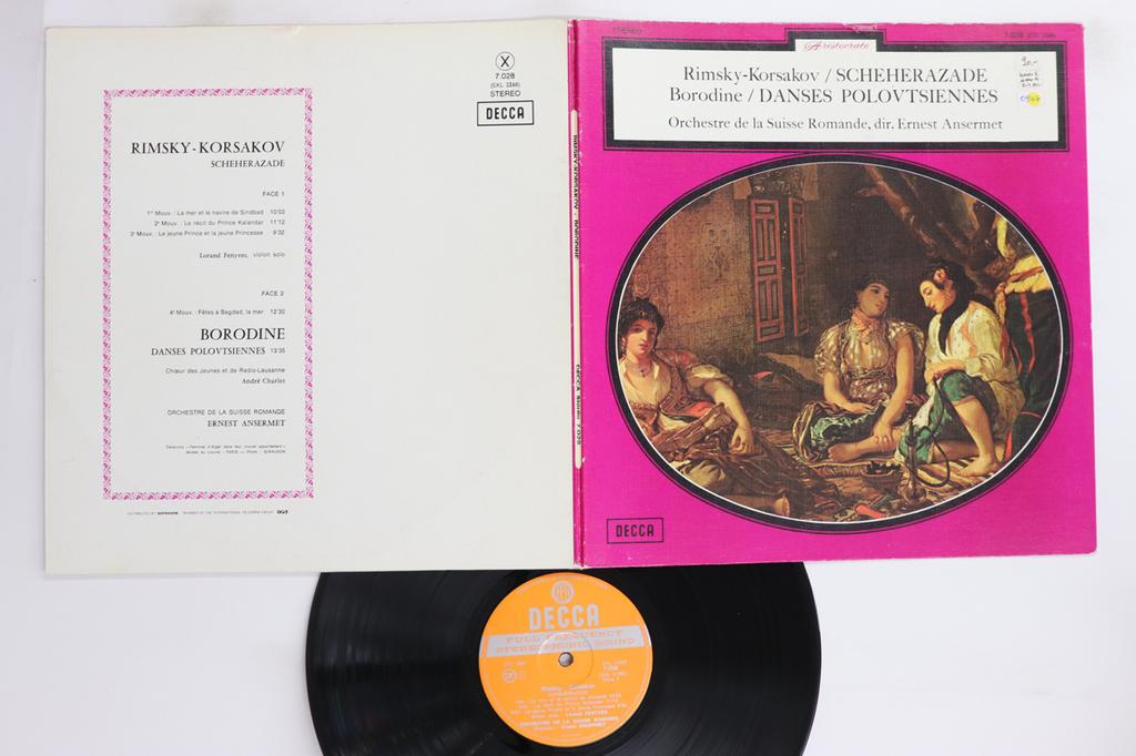 LP Record ERNEST ANSERMET, ORCHESTRE DE LA SU - Rimsky Korsakov Scheherazade / Boro 7028 DECCA 1961 France Classical Used