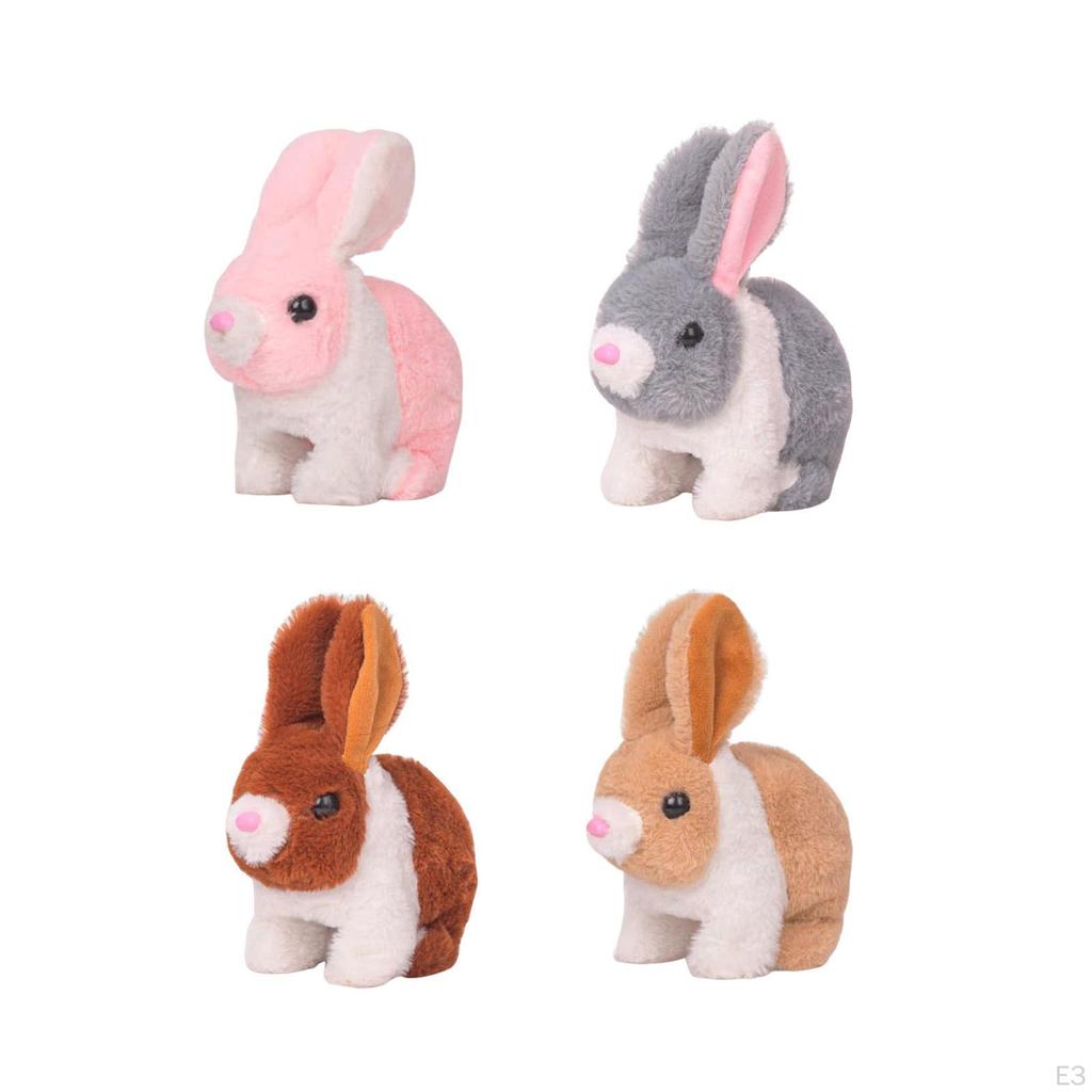 Electric Toy, Plush Electronic Interactive Bunny Simulation Bouncing Jumping