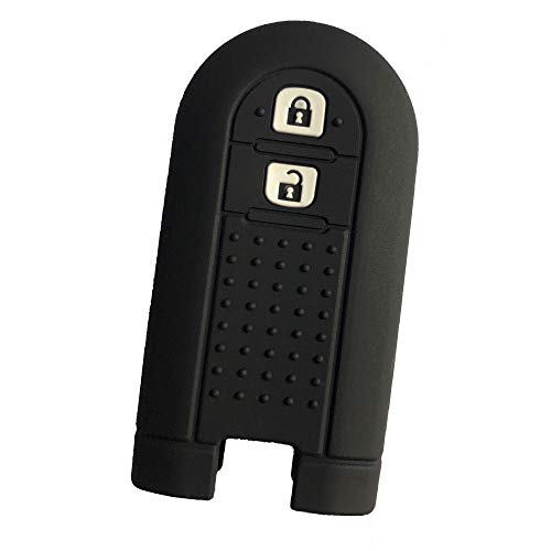 

ZIAN Чехол для смарт-ключа автомобиля Toyota Daihatsu с 2 кнопками, вместительная силиконовая крышка, новый Tanto/New Move Custom LA600S, специально разработанный (черный)