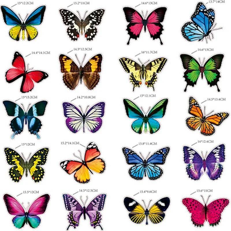 2025 New 20PCS Lifelike Butterfly Window Window Clings Decals Stickers Anti-Collision Reusable Glass Window Film Wall Stickers