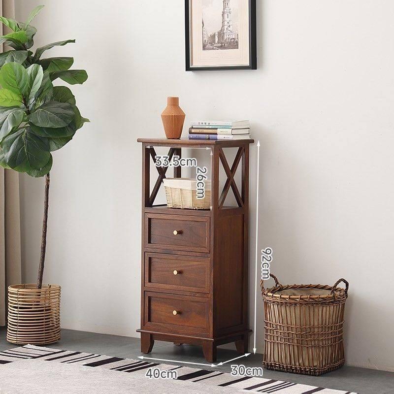 Retro Solid Wood Flower Stand