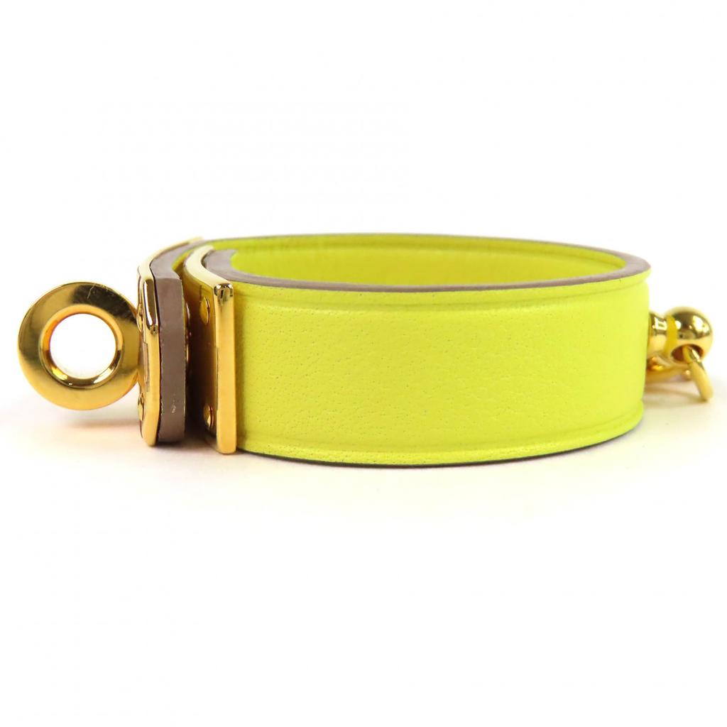 Pristine HERMES Kelly Leather Glove Holder yellow leather Women Used