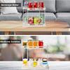 Sliding Seasoning Storage Shelf Non Slip Base Salt Bottle Holder Household Item Organizer  Cupboard