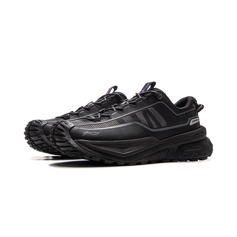 Li Ning Outdoor CF Tracing, Xingchuan TPU Low top Hiking Shoes Unisex Black AHTV047-17