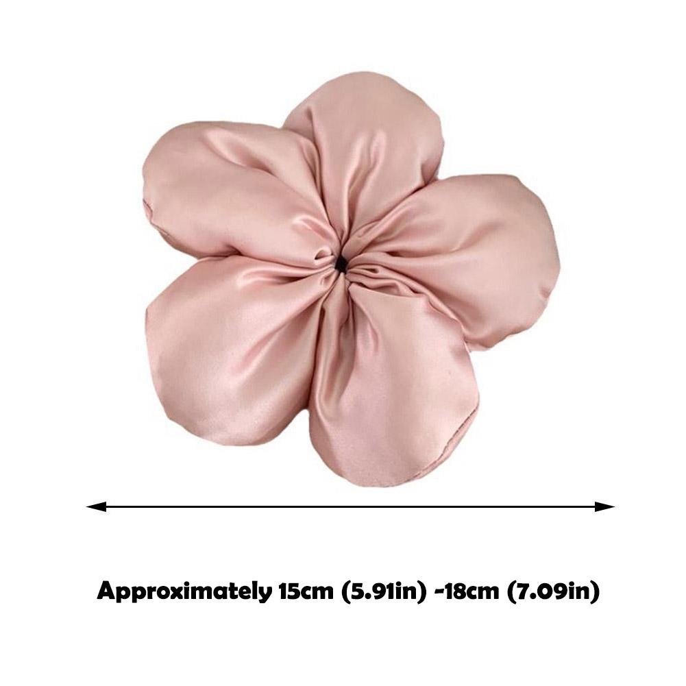 Handmade Flower Hair Tie Cotton Hair Bands Women Fashion Accessories Hair Scrunchies Ponytail H E8J6