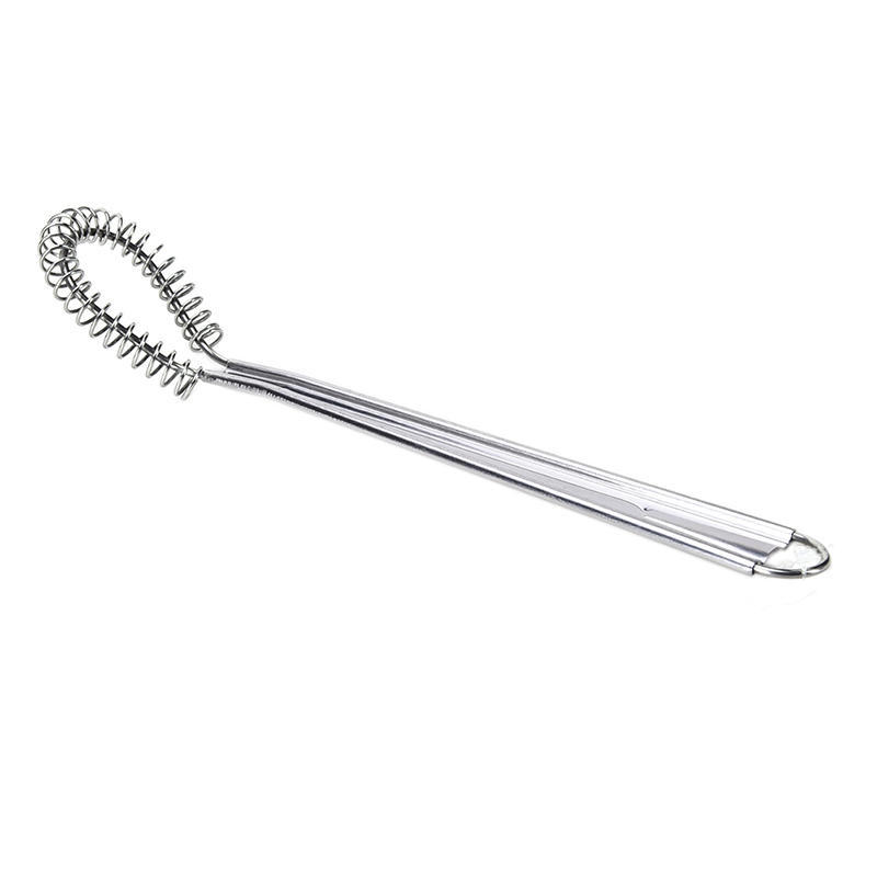 2016  Cooking Tools Steel Egg Beater Mini Whisk Milk Frother Foamer Coffee Mixer Spring Sauce Blender Accessoire De Cuisine