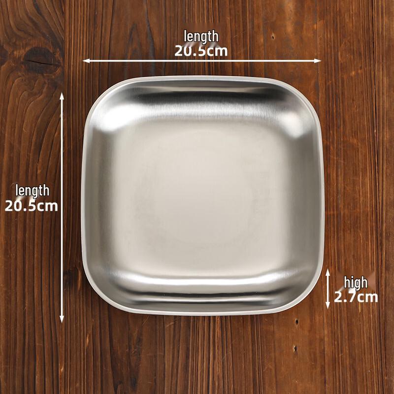 Wutuo 304 Vintage Stainless Steel Serving Plate