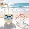Slitesterk glass for daglig bruk, Halloween-tema, Tumbler, Spøkelse Svart Katt Skalle Gresskar, Håndmalt, Høst Høstfest Rekvisita, Kopp, Skummel, Blyfri
