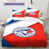 Set Biancheria da Letto con Fantasia Toronto Blue Jays Copripiumino Federa Decorazione per la Casa Regalo (1 * copripiumino + 2 * federa, senza nucleo)